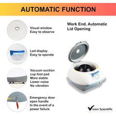 Image showing Automatic function of Centrifuge Device in detail. It is a great value purchase.