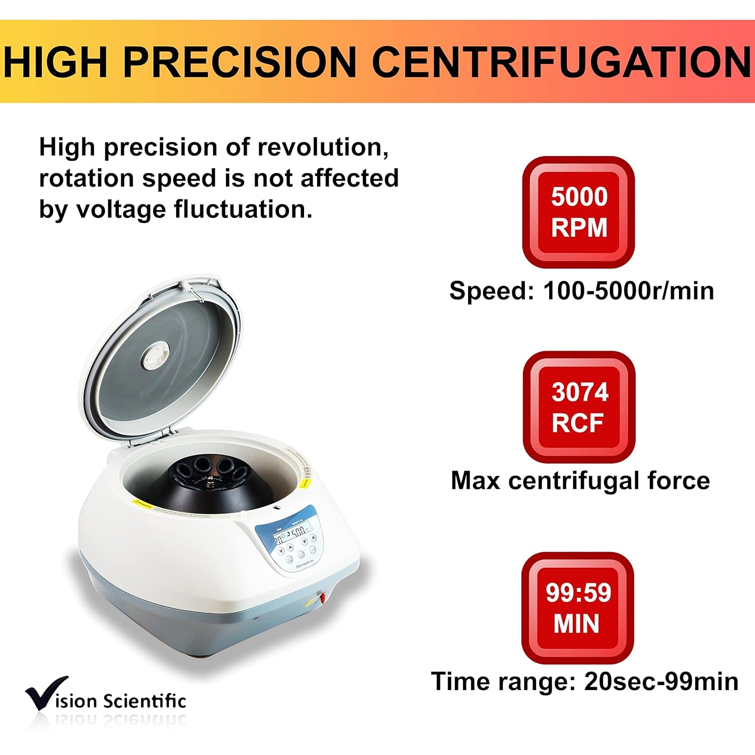 Image showing High Precision Centrifugation of the Device in detail. It is a great value purchase.
